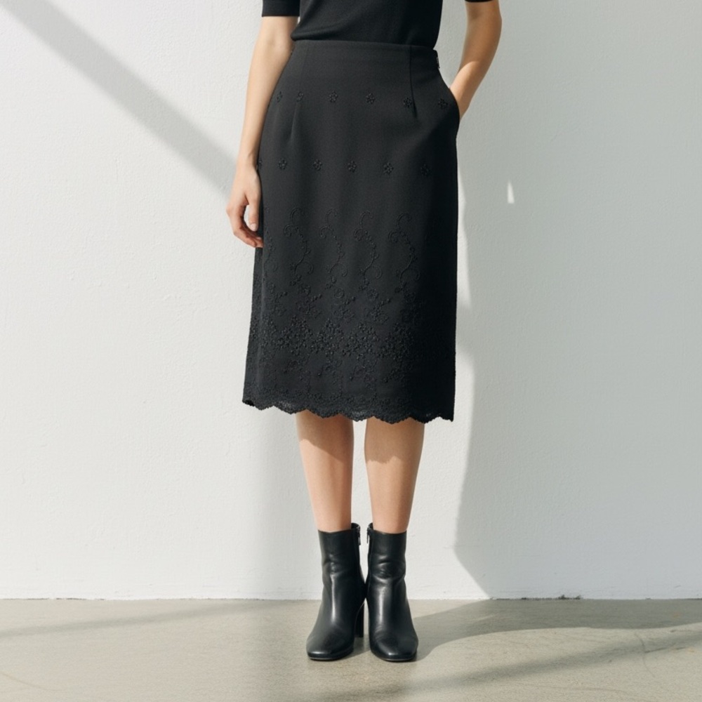 #70 The Work Elegant Black Women's Skirt